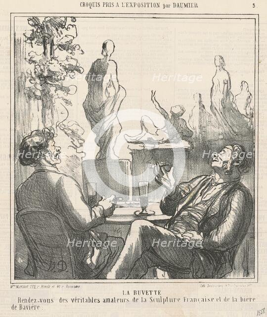 La Buvette, 19th century. Creator: Honore Daumier.