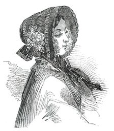 Fashions for May - Straw Bonnet, 1850. Creator: Unknown.