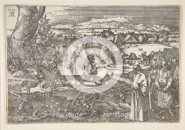 Landscape with a Cannon, 1518. Creator: Albrecht Durer.