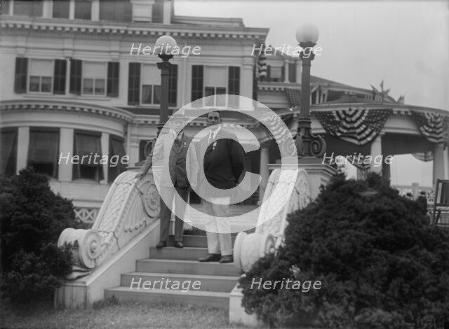Shadow Lawn, Nj. - Summer White House, Notification Ceremonies, Steps, 1916. Creator: Harris & Ewing.