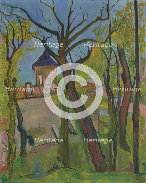 Paysage à Saint-Bernard (Ain), 1932. Creator: Valadon, Suzanne (1865-1938).