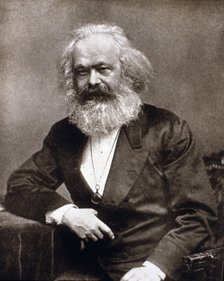 Carl Marx (1818-1883), German sociologist, philosopher and founder of the doctrine of Marxism and…