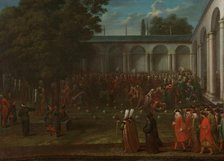 Cornelis Calkoen on his Way to his Audience with Sultan Ahmed III, c.1727-c.1730. Creator: Jean Baptiste Vanmour.
