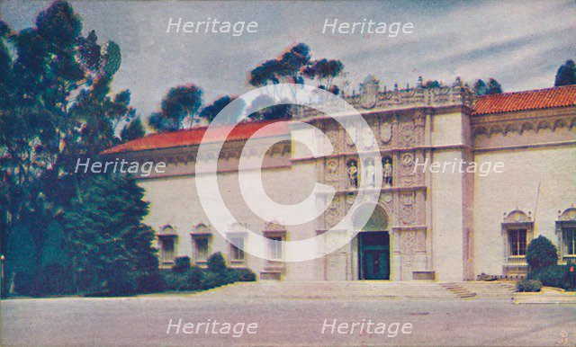 'The Imposing Doorway of Fine Arts Gallery', c1935. Artist: Unknown.