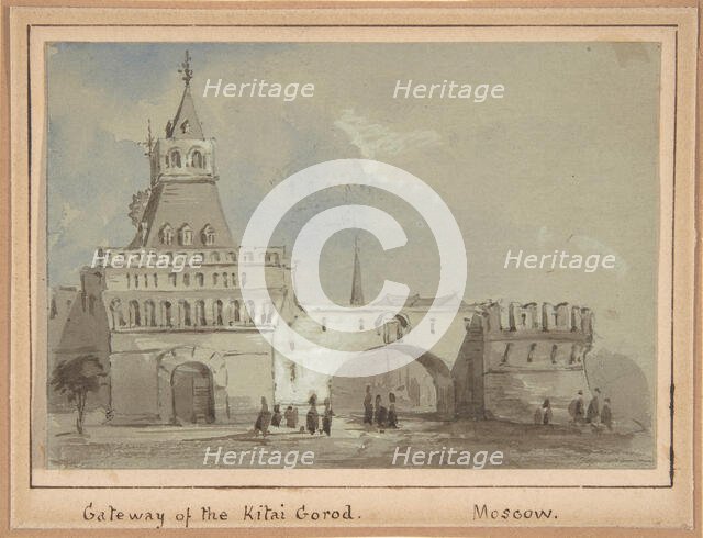 Gateway of the Kitai Gorod, Moscow, 19th century. Creator: Anon.