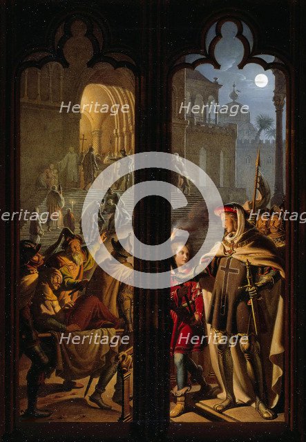 Teutonic Knights as orderlies in Jerusalem, 1824. Creator: Kolbe, Karl Wilhelm, the Younger (1781-1853).