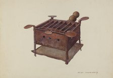 Portable Charcoal Stove, c. 1940. Creator: Ernest A Towers Jr.