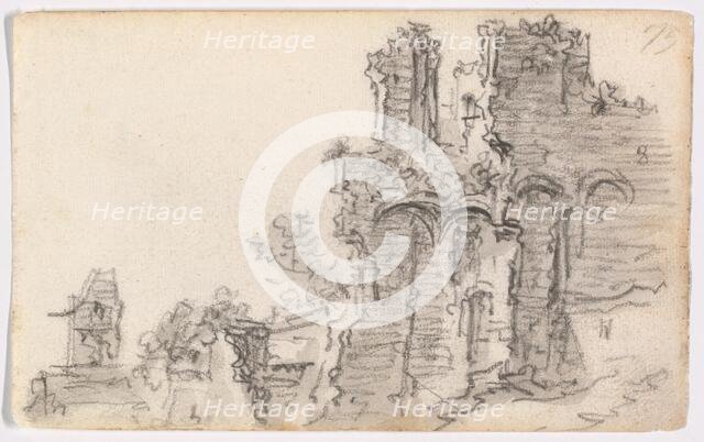 A Romanesque Ruin, 1650-51. Creator: Jan van Goyen.