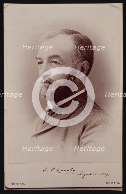 Portrait of Samuel Pierpont Langley (1834-1906), August 22, 1887. Creator: James Notman.