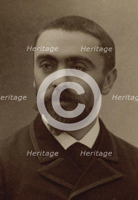 Portrait of the composer Georges Hüe (1858-1948), c. 1895. Creator: Photo studio Nadar.