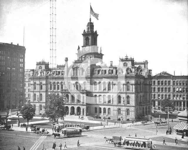 City Hall, Detroit, Michigan, USA, c1900. Creator: Unknown.