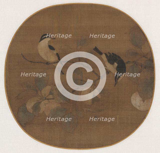 Birds on a Peach Branch, 12th Century. Creator: Unknown.