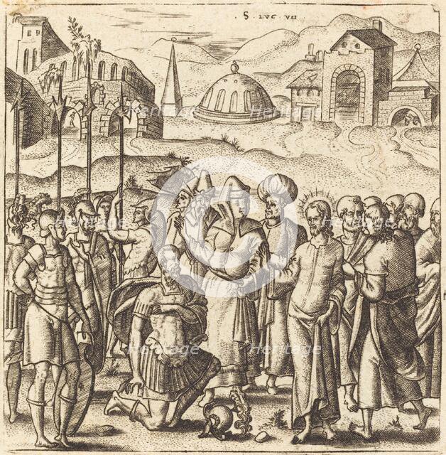 Christ and the Centurion, probably c. 1576/1580. Creator: Leonard Gaultier.