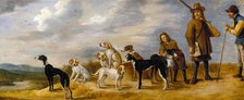 A Hunter with Eight Hounds, 17th century. Creator: Workshop of David Teniers the Younger.