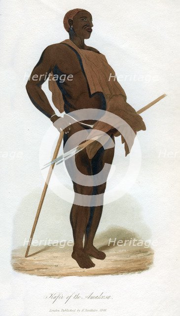 'Kafir of the Amakosa', 1848. Artist: Unknown