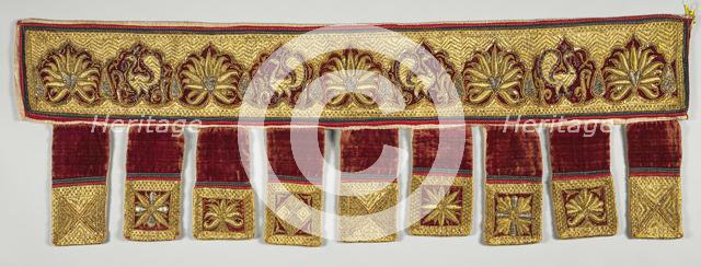 Embroidered Door Hanging, 1700s. Creator: Unknown.