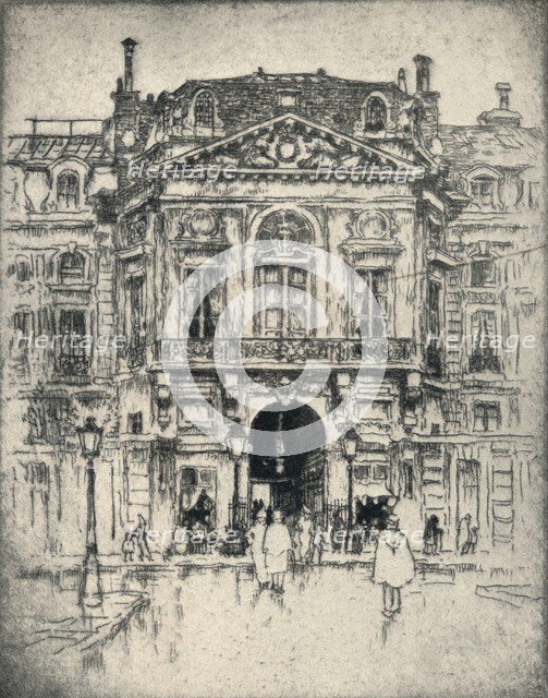 'The Porte de Valois, Palais-Royal', 1915. Artist: Lester George Hornby.