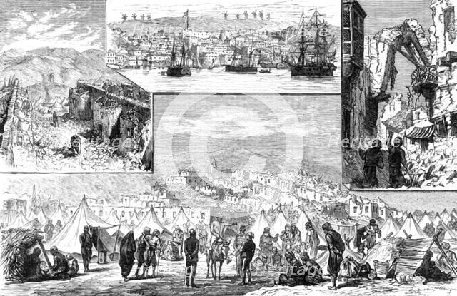 The Earthquakes in Asia Minor: sketches in the villages destroyed, 1883. Creator: Unknown.