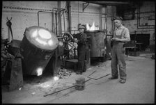 Workers at the Wear Flint Glass Works, Alfred Street, Millfield, Sunderland, 1961. Creator: Eileen Deste.