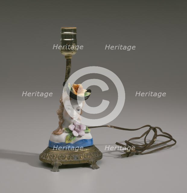 Lamp base from Mae's Millinery Shop, 1941-1994. Creator: Unknown.