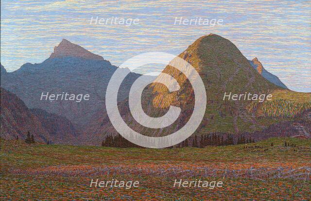 L'Aube au Praz-de-Lys, 1901. Creator: Perrier, Alexandre (1862-1936).