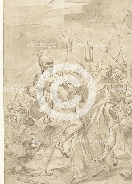 The capture of Christ, 1666-1727. Creator: Giovanni Antonio Burrini.