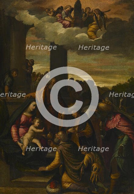 The Adoration of the Magi, c1610. Creator: Scarsellino.