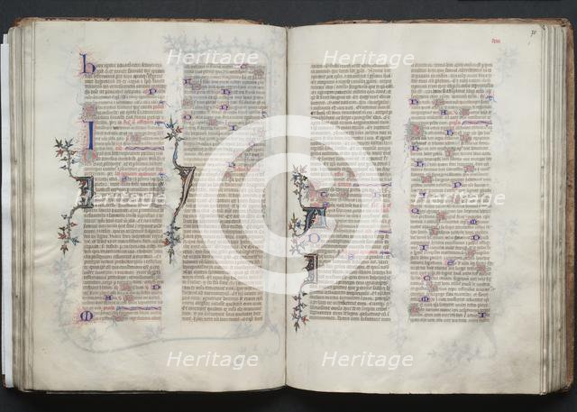 The Gotha Missal: Fol. 70r, Text, c. 1375. Creator: Master of the Boqueteaux (French); Workshop, and.