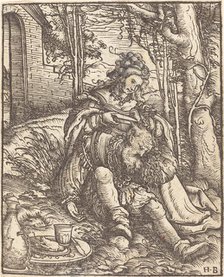 Samson and Delilah. Creator: Hans Burgkmair, the Elder.