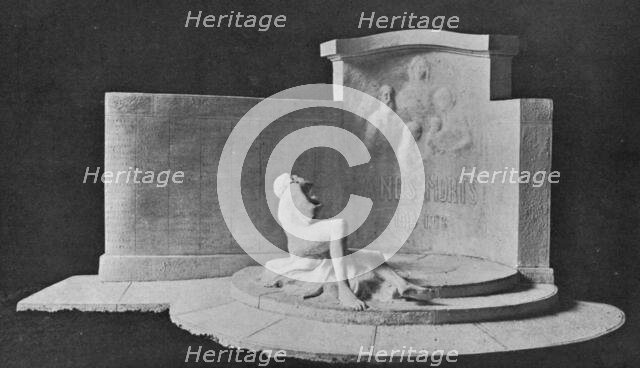 'Maquette d'un monument aux prisonniers morts en captivite, execute au camp de..., 1916. Creator: Unknown.