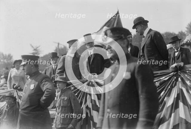 Governor Charles Seymour Whitman reviews National Guard, between c1910 and c1915. Creator: Bain News Service.