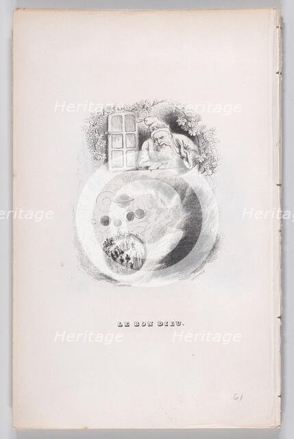 The Good God from The Complete Works of Béranger, 1836. Creator: John Thompson.