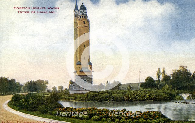 Compton Heights Water Tower, St Louis, Missouri, USA, 1907. Artist: Unknown