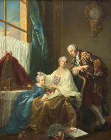 Family Portrait, 1756. Creator: Francois Hubert Drouais.