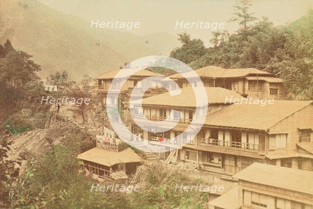 A Japanese Hotel at Hakone, 1897. Creator: Ogawa Kazumasa.