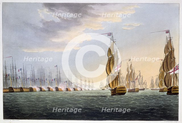 Battle of the Nile, August 1st 1798 (1816). Artist: Thomas Sutherland