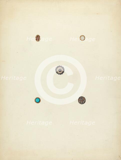 Buttons, 1935/1942. Creator: Charlotte Winter.