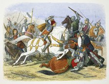 Richard III of England at the Battle of Bosworth Field, Leicestershire, 1485 (1864). Artist: James William Edmund Doyle