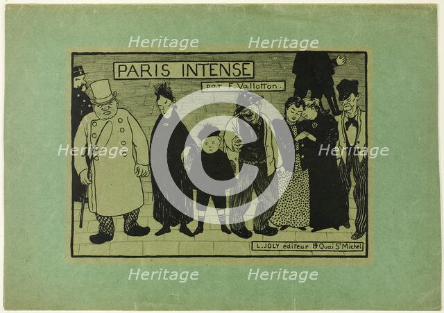 Cover for Paris Intense, 1894. Creator: Félix Vallotton.
