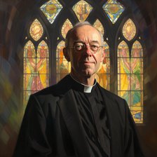 AI IMAGE - Portrait of Justin Welby, Archbishop of Canterbury, 2023. Creator: Heritage Images.