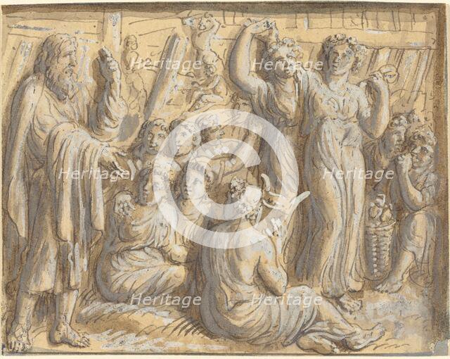 Noah's Warning about the Coming Flood Goes Unheeded. Creator: Luigi Ademollo.