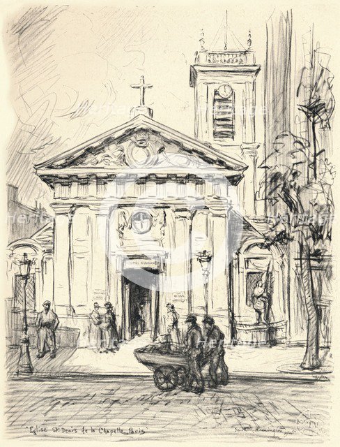 'Church of St Denis de la Chapelle', 1915. Artist: Frank Milton Armington.
