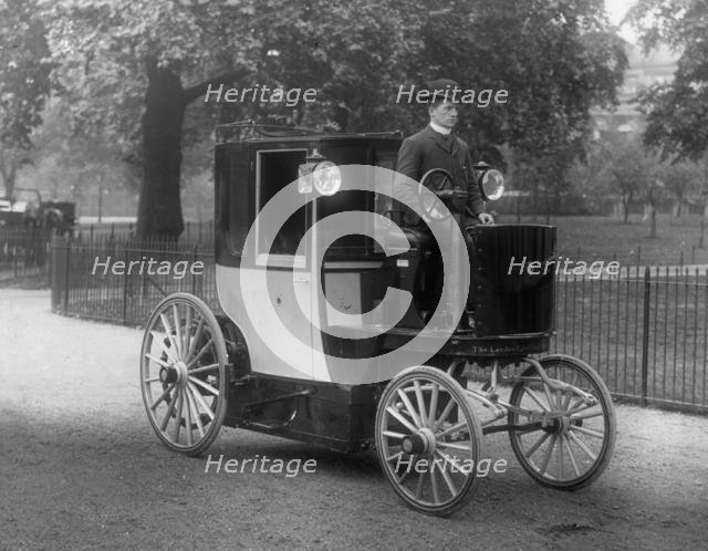 1896 Bersey Electric cab. Creator: Unknown.