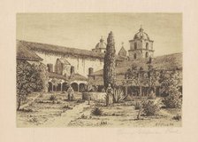Garden, Mission Santa Barbara, 1888. Creator: Henry Chapman Ford.