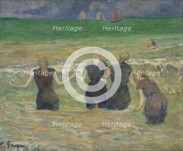 Women Bathing. Artist: Gauguin, Paul Eugéne Henri (1848-1903)