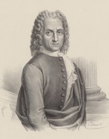 Portrait of the composer Benedetto Marcello (1686-1739). Creator: Roscioni, Vincenzo (active second Half of 19th cen.).