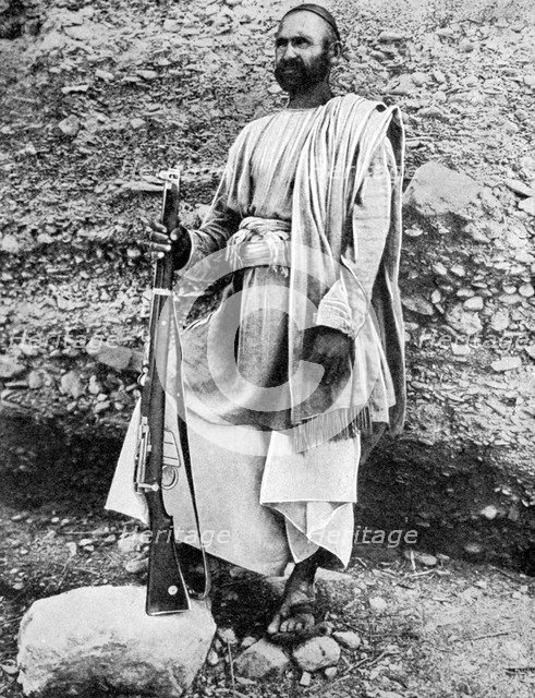 Afghan tribesman, 1936.Artist: Fox