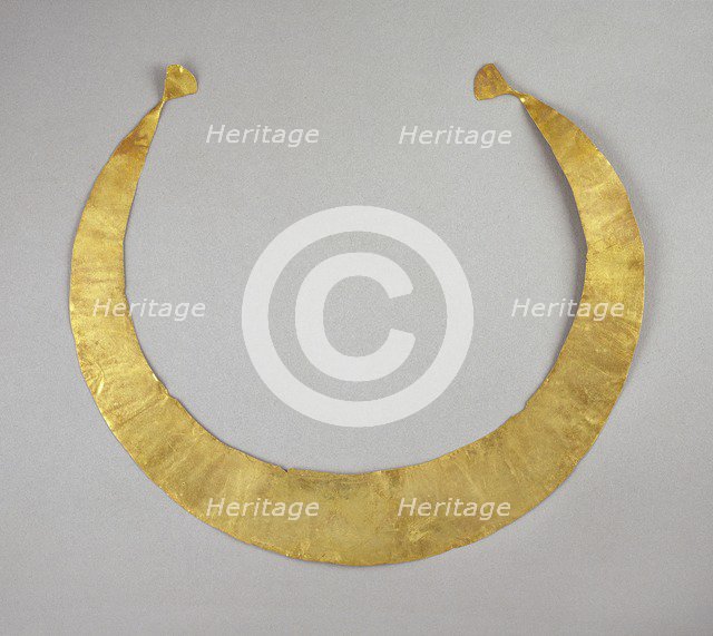 Lunula, Early Bronze Age (Britain), c2500-1500BC. Artist: Unknown.