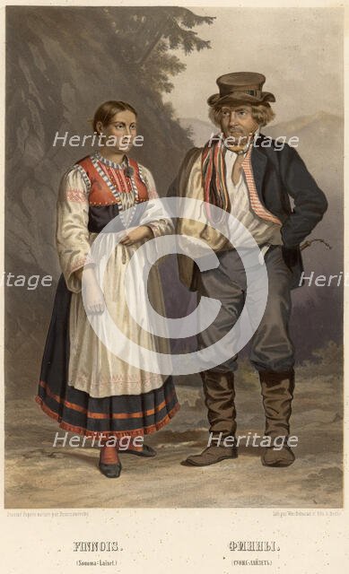 Finns. (Suoma-layzet), 1862. Creator: A Derzhanovskii.