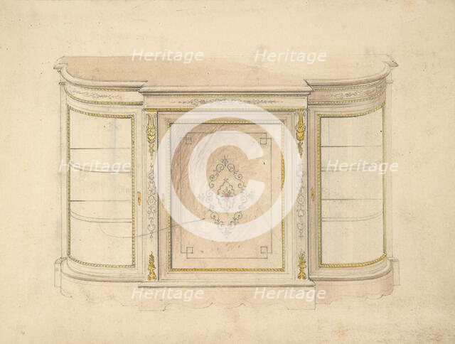 Cabinet Design, 19th century. Creator: Anon.
